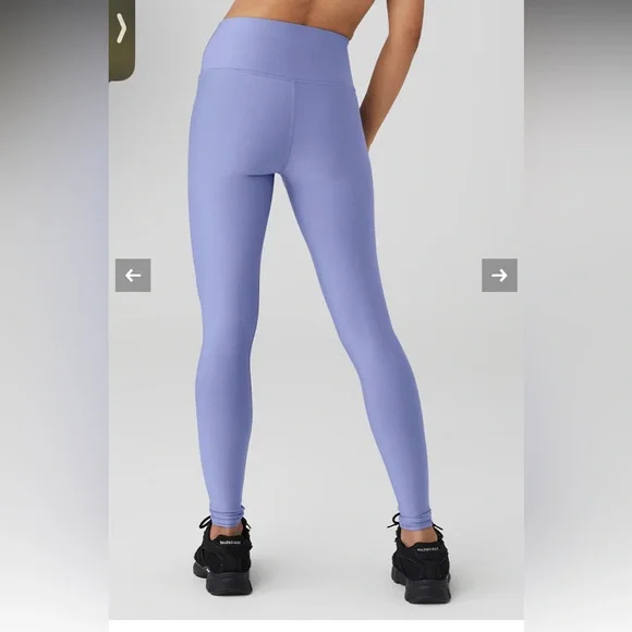 EUC ALO Yoga HIGH-WAIST AIRLIFT LEGGING - INFINITY BLUE Leggings Size Small - Picture 8 of 11